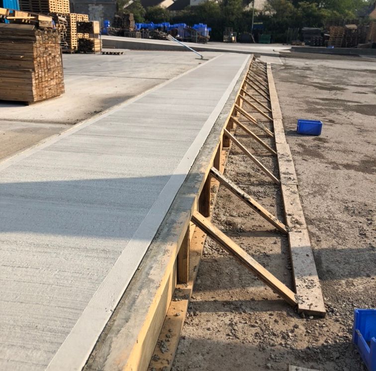 Building foundations being laid in Merseyside by BJL Groundworks